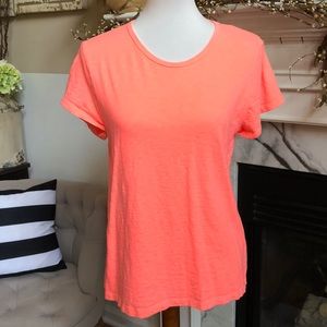 Coral Neon JCrew Studio Tee